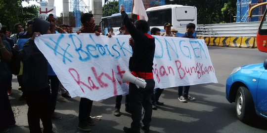 20 Orang demo Polri minta pemilik akun Twitter @ypaonganan bebas