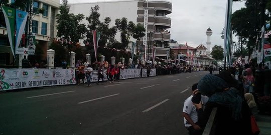 31 Desember, Jalan Asia Afrika Bandung ditutup mulai pukul 17.00 WIB