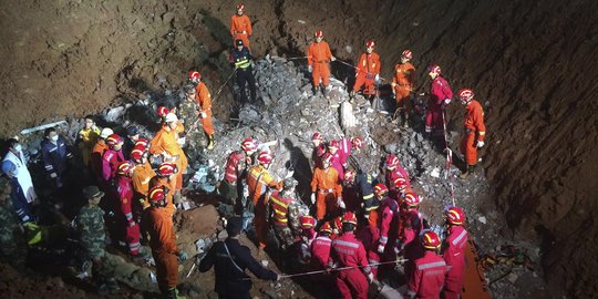 Ini remaja di China selamat setelah 60 jam terkubur tanah longsor