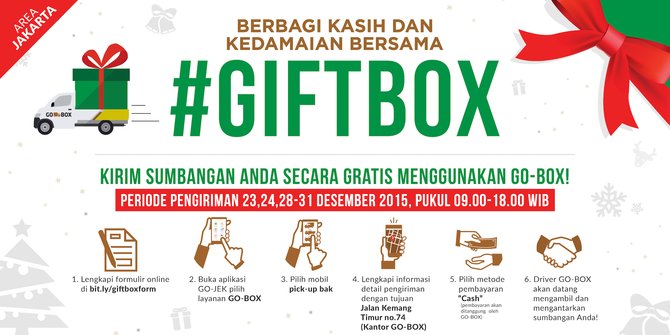 Bertajuk #GIFTBOX, GO-BOX ajak masyarakat berbagi kasih dan damai