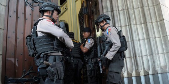 Jelang Natal, polisi sisir Gereja Katedral