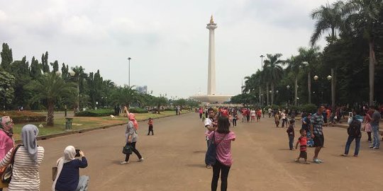 Monas masih jadi lokasi yang diminati masyarakat untuk berlibur