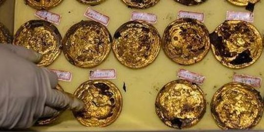 China temukan makam kuno berisi harta karun 285 koin emas