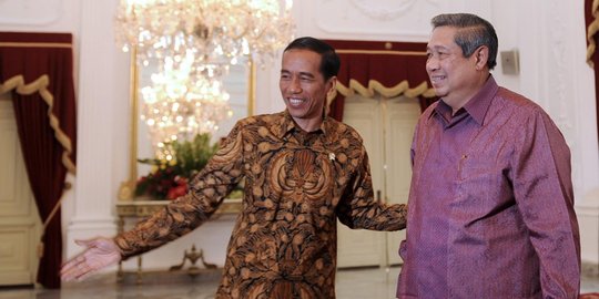 Hadir di peresmian gedung baru KPK, Jokowi dan SBY cipika cipiki