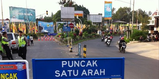 Jelang malam tahun baru, jalur Puncak lengang