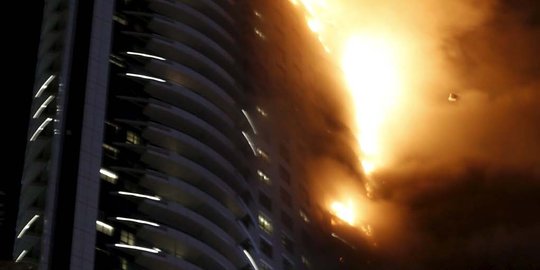 16 Orang mengalami luka akibat kebakaran di Hotel Address Dubai