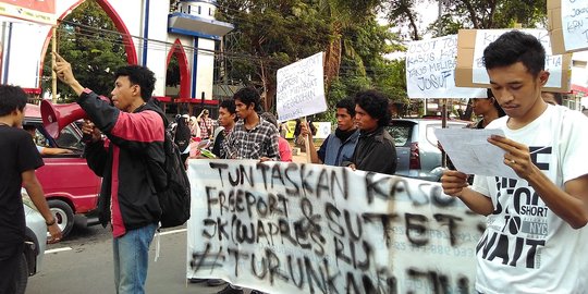 HMI Unismuh di Makassar demo minta JK turun takhta