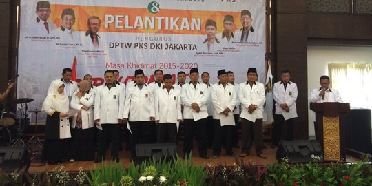 Lantik pengurus DKI, PKS yakin kembali berjaya di Pilgub 2017