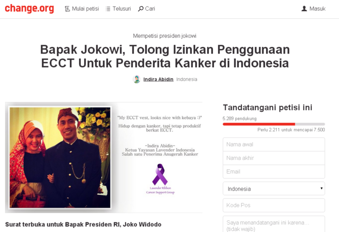 petisi online presiden jokowi