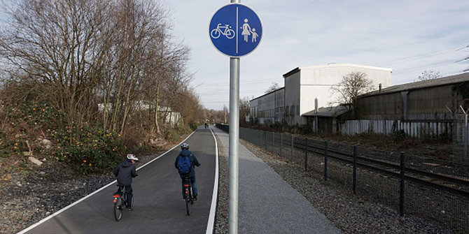 Ini jalan tol khusus pesepeda di Jerman, aman dan bebas polusi