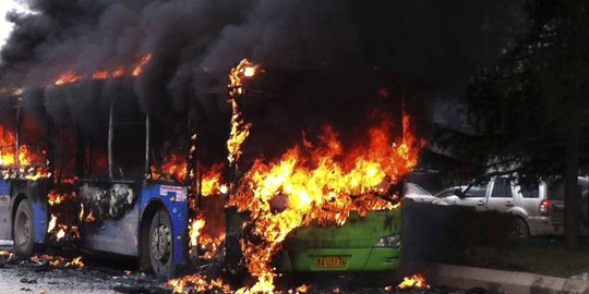 Kebakaran bus di China tewaskan 14 orang