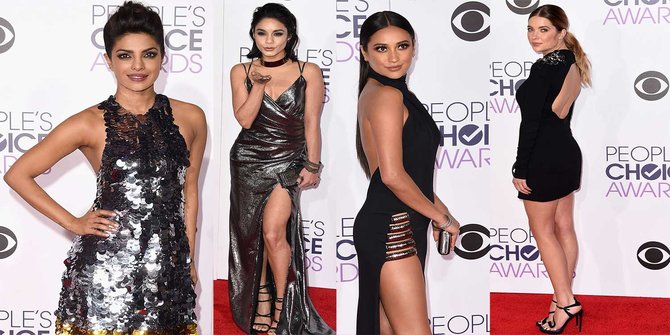 Pose-pose seksi selebriti cantik di People's Choice Awards 2016