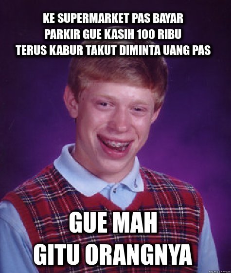 meme tukang parkir