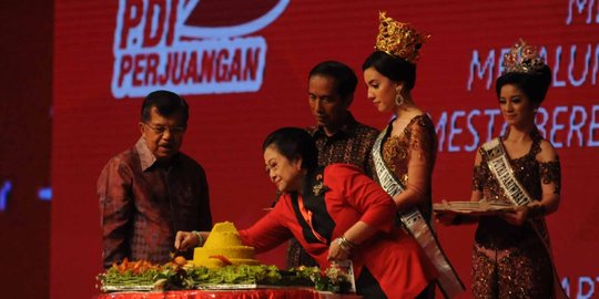 Jokowi-JK hadiri Rakernas dan HUT ke-43 PDIP