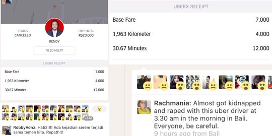 Uber selidiki kasus Rachmania hampir diperkosa sopir taksi di Bali