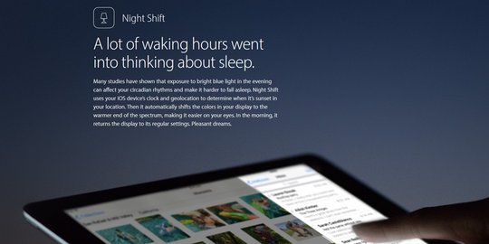 Apple hadirkan fitur spesial di iOS 9.3, bisa atasi insomnia!