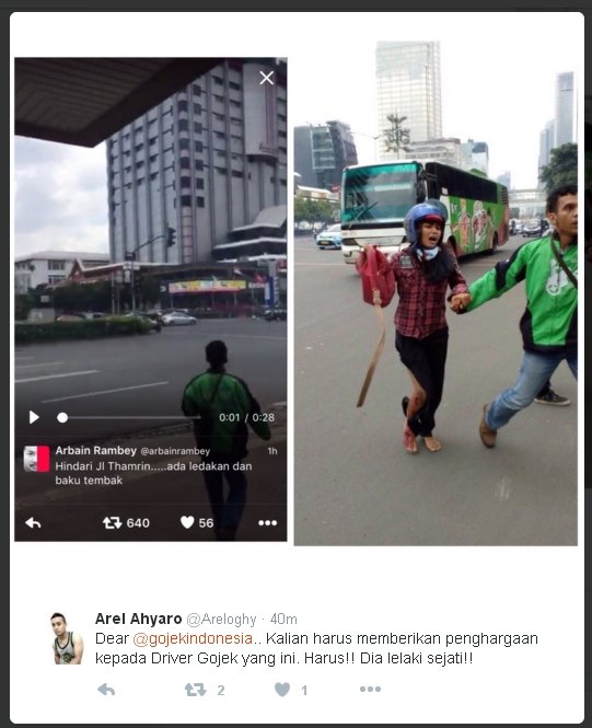 aksi heroik driver go jek pasca bom sarinah