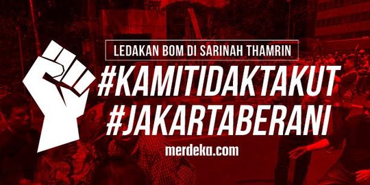 Lawan teroris, tagar #KamiTidakTakut menjamur di medsos