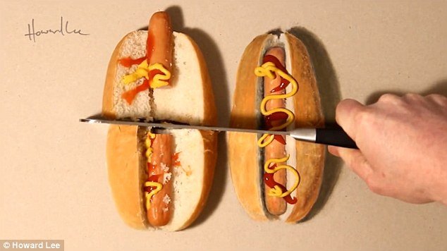 lukisan realistik howard lee