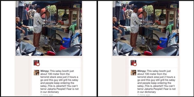 tukang sate pemberani di dekat lokasi bom sarinah