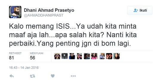 Biar enggak dibom lagi, Ahmad Dhani sarankan minta maaf sama ISIS