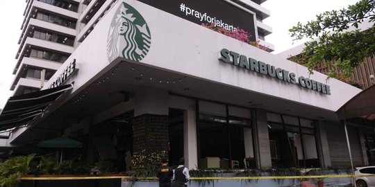 Pasca bom bunuh diri, Starbucks cafe langsung diperbaiki malam ini