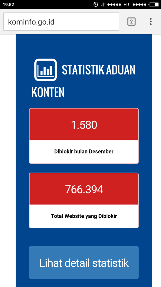 situs yang diblokir menkominfo