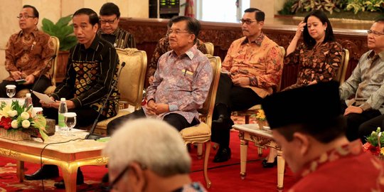 Rapat dengan pimpinan lembaga negara, Jokowi singgung UU terorisme