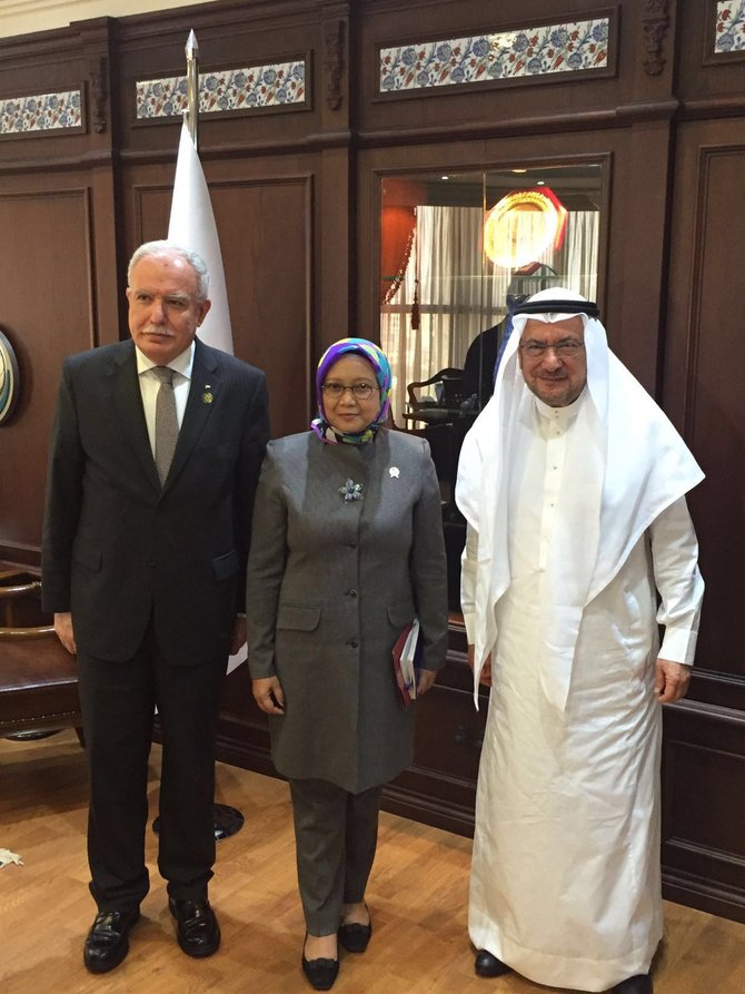 menlu ri dan menlu palestina