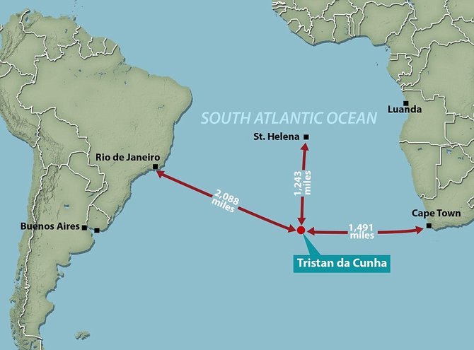 lokasi tristan da cunha