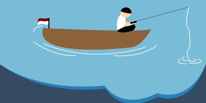 Mancing Nelayan Tenggelam Sungai Musi Merdeka Ilustrasi 2015 Angeline Agustine