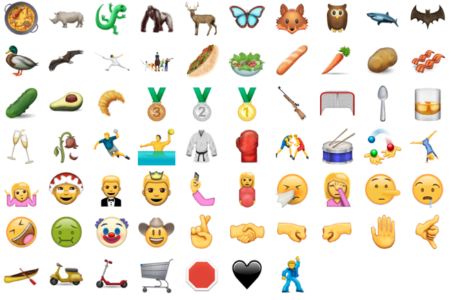 emoji baru di tahun 2016