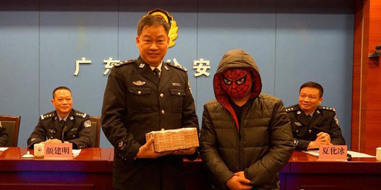 Spiderman asli beraksi di China, bongkar sindikat narkoba