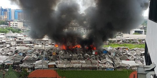 Si jago merah ngamuk di belakang WTC Mangga Dua