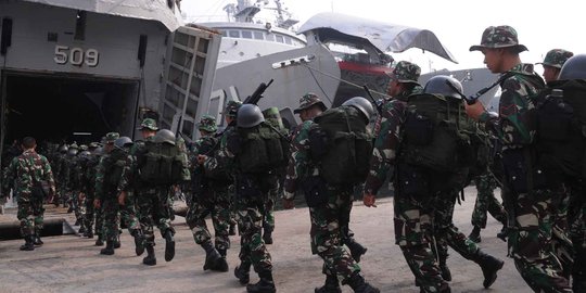 1.300 Prajurit TNI diberangkatkan untuk pengamanan pulau terluar RI