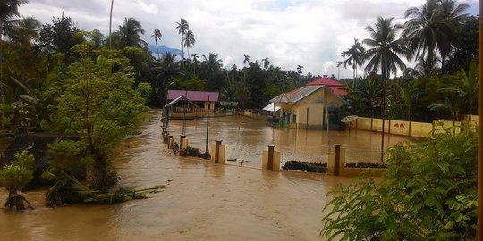 Seperti ini luapan banjir 2 meter yang rendam dua desa di Aceh