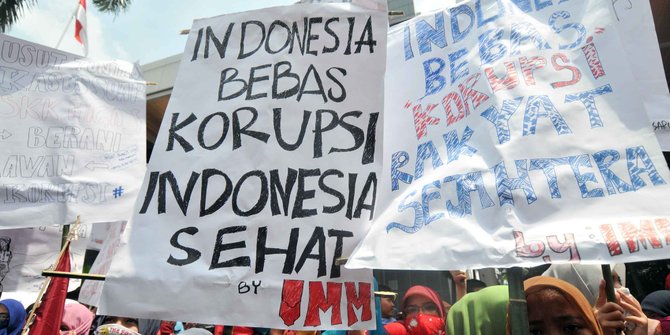 Indonesia urutan ke-88 indeks korupsi dunia, naik 19 peringkat