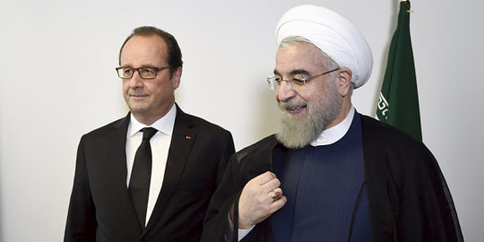 Ada wine, Presiden Iran batalkan makan siang bareng Presiden Prancis