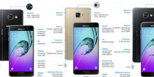 Detil Spesifikasi dan Harga 3 Varian Samsung Galaxy A (2016)