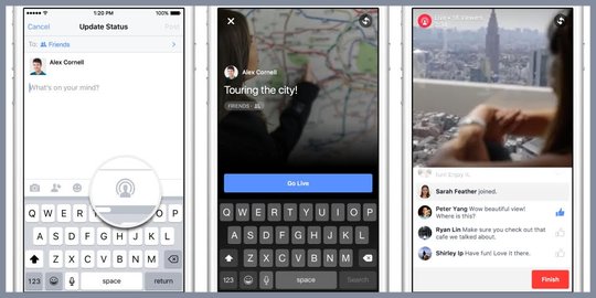 Fitur Live Streaming Video kini bisa dinikmati semua Facebookers