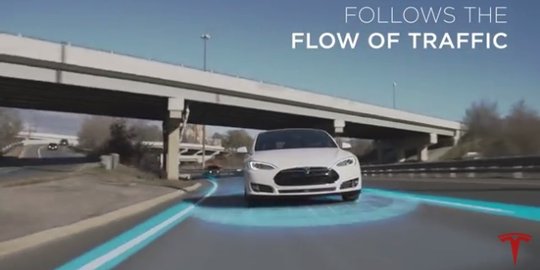 [Video] Lihat kecanggihan mobil Tesla, bisa nyetir sendiri!