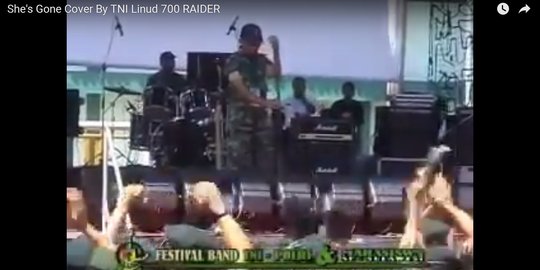 Keren, ini anggota pasukan elite TNI atau rocker?