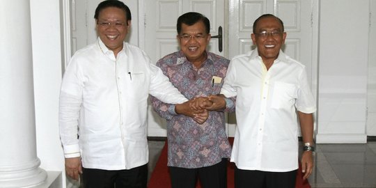 Janji Ical dan Agung Laksono di hadapan Jusuf Kalla