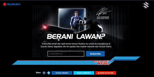 Suzuki berikan akses digital untuk Satria terbaru, berani lawan?