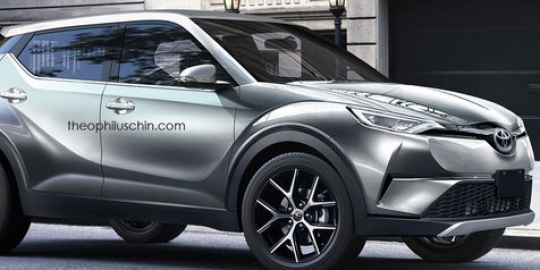 Rendering hot prediksi versi produksi crossover Toyota C-HR!