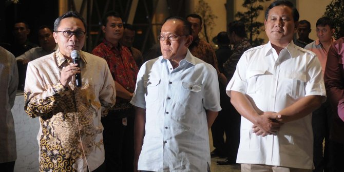 Ditinggal PAN & Golkar, Prabowo bilang kami tak takut sendirian