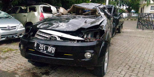 Tewaskan 4 orang, pengemudi Fortuner maut ditetapkan jadi tersangka