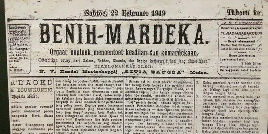 Koran Medan terang-terangan gagas kemerdekaan pada 1916