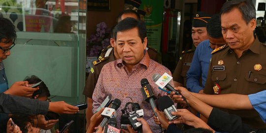 Dijadwalkan pemeriksaan kedua di kejagung, Setya Novanto belum hadir