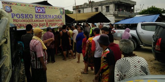 Korban banjir di Kabupaten Kampar mulai terserang penyakit